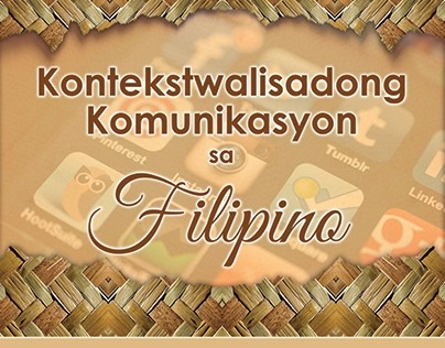 Fil 315 - Filipino 1 (Kontekstwalisadong Komunikasyon sa Filipino) (BSBA FM 3H) 