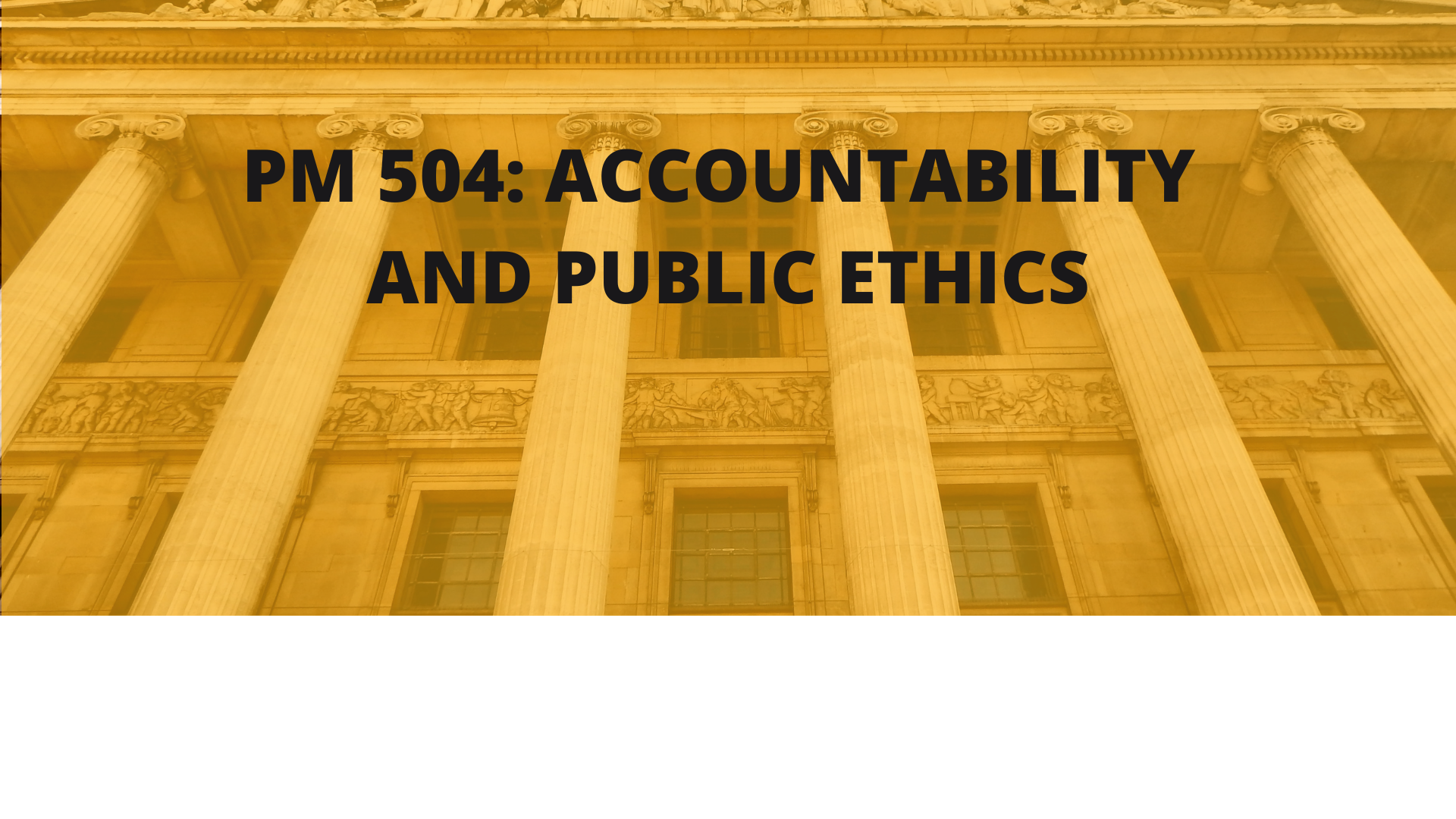 Accountability and Public Ethics